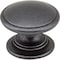 Jeffrey Alexander 1-1/4" Diameter Gun Metal Durham Cabinet Knob 3980-DACM - alternate 1